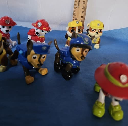 Paw Patrol Figure Lot 10 Poseable Pups Everest Skye Rocky Chase Marshall Zuma - Thumbnail 7