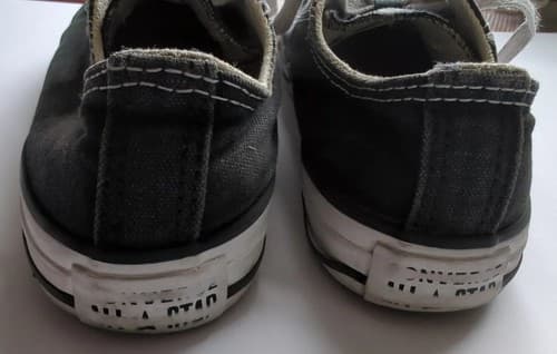 Converse All Star Low Top Black Sneakers Youth Chuck Taylor Lace Up Shoes - Thumbnail 4
