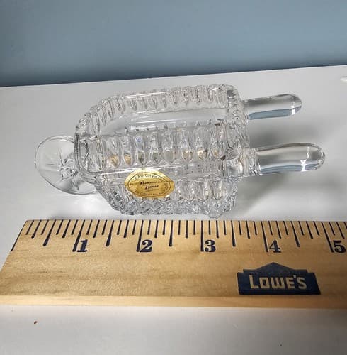 Princess House Highlights 24% Lead Crystal Mini Wheelbarrow Candy Dish Vintage - Thumbnail 5