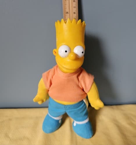 Vintage 1990 Bart Simpson Plush 8” Burger King Premium The Simpsons Toy Doll - Thumbnail 3