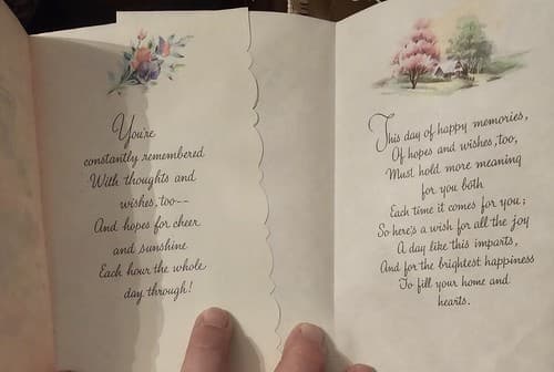 7 Vintage Occasion Cards With Flowers & Ducks 8 Envelopes Unused - Thumbnail 4
