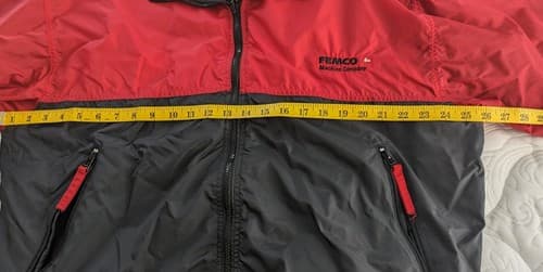 Hartwell Jacket Men’s Large Reversible Windbreaker Rain Coat FEMCO Logo BlackRed - Thumbnail 6