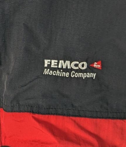 Hartwell Jacket Men’s Large Reversible Windbreaker Rain Coat FEMCO Logo BlackRed - Thumbnail 11