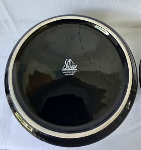 Nantucket Blue Crock Pot Baking Dish w/Lid Glazed Ceramic Ovenware Casserole - Thumbnail 4