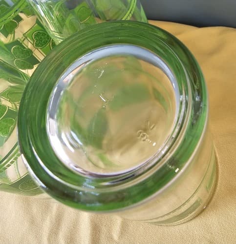 Vintage Libbey Green Shamrock Clover Glasses Set of 2 St Patrick’s Day Tumblers - Thumbnail 5