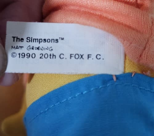 Vintage 1990 Bart Simpson Plush 8” Burger King Premium The Simpsons Toy Doll - Thumbnail 4
