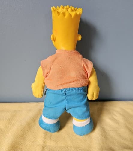 Vintage 1990 Bart Simpson Plush 8” Burger King Premium The Simpsons Toy Doll - Thumbnail 2