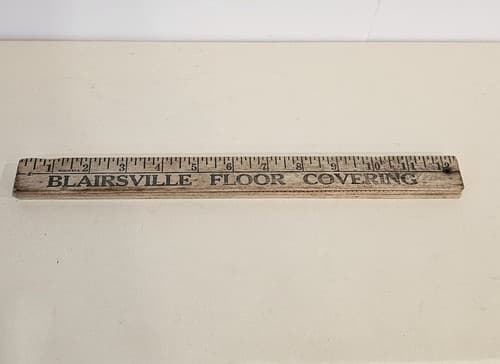 Vintage Wood Tri-Fold 3 Ruler Yardstick Advertising Blairsville Double Sided - Thumbnail 2