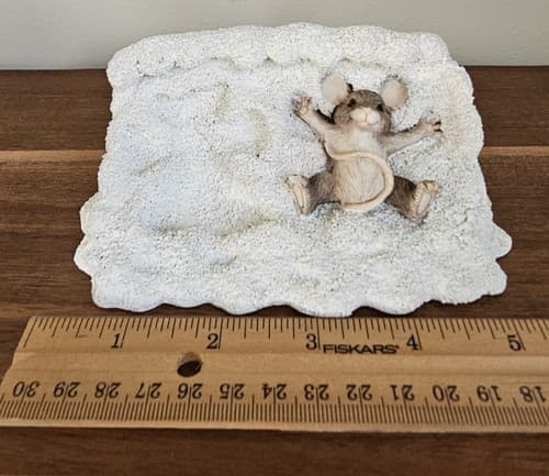 Mice Charming Tails ~ Dean Griff - MAXINE MAKING SNOW ANGELS in box Silvestri - Thumbnail 5
