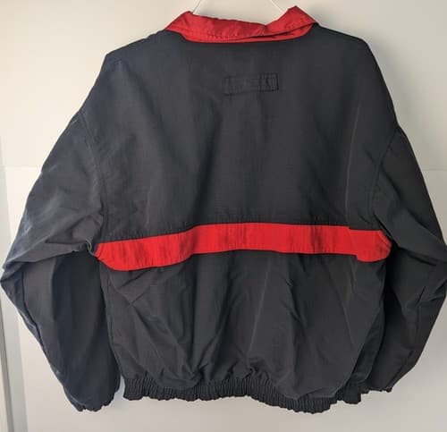Hartwell Jacket Men’s Large Reversible Windbreaker Rain Coat FEMCO Logo BlackRed - Thumbnail 4