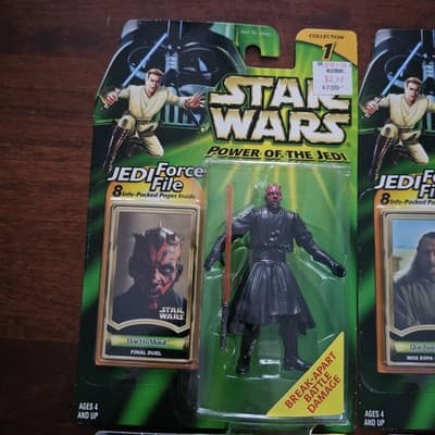 Star Wars POTF2 Kenner Figure Lot/6, 2000 Sealed Darth Maul Boss Nass IG-88 - Thumbnail 3
