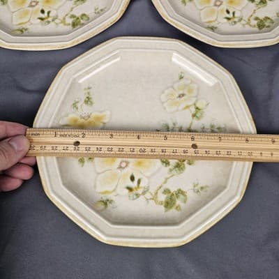 Mikasa Avante Venezia Floral Salad Plates 8.5” Japan Set of 3 Vintage Retro - Thumbnail 4