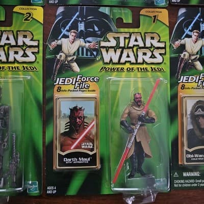 Star Wars POTF2 Kenner Figure Lot/6, 2000 Sealed Darth Maul Boss Nass IG-88 - Thumbnail 11