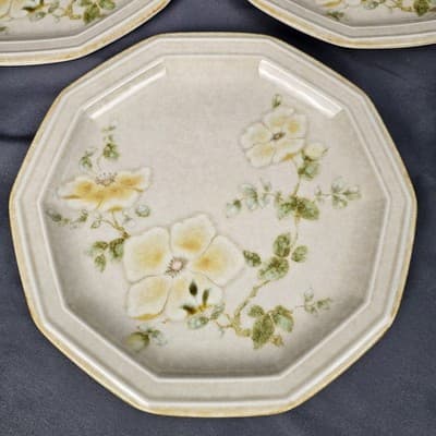 Mikasa Avante Venezia Floral Salad Plates 8.5” Japan Set of 3 Vintage Retro - Thumbnail 3