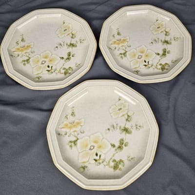 Mikasa Avante Venezia Floral Salad Plates 8.5” Japan Set of 3 Vintage Retro - Thumbnail 2