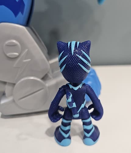 PJ Masks Power Cat Vehicle Animal Power Charge & Roar Catboy Figure Toy Tested - Thumbnail 9