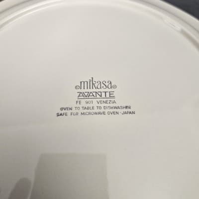 Mikasa Avante Venezia Floral Dinner Plates 10.75” Japan Set of 2 Vintage Retro - Thumbnail 6