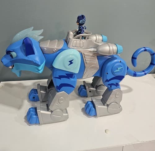 PJ Masks Power Cat Vehicle Animal Power Charge & Roar Catboy Figure Toy Tested - Thumbnail 4