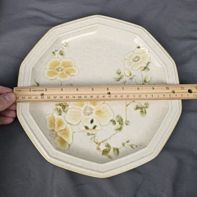 Mikasa Avante Venezia Floral Dinner Plates 10.75” Japan Set of 2 Vintage Retro - Thumbnail 3