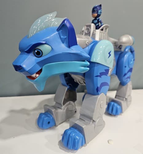 PJ Masks Power Cat Vehicle Animal Power Charge & Roar Catboy Figure Toy Tested - Thumbnail 3