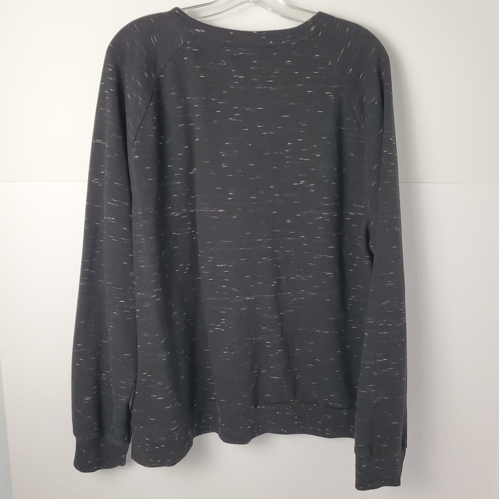 Arizona Jean Co Men’s Sweatshirt XXL Black White Speckled Pullover Crewneck - Thumbnail 3
