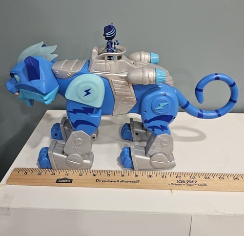 PJ Masks Power Cat Vehicle Animal Power Charge & Roar Catboy Figure Toy Tested - Thumbnail 5