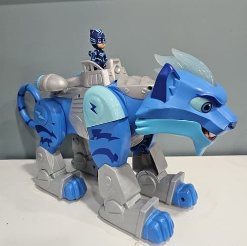 PJ Masks Power Cat Vehicle Animal Power Charge & Roar Catboy Figure Toy Tested - Thumbnail 2