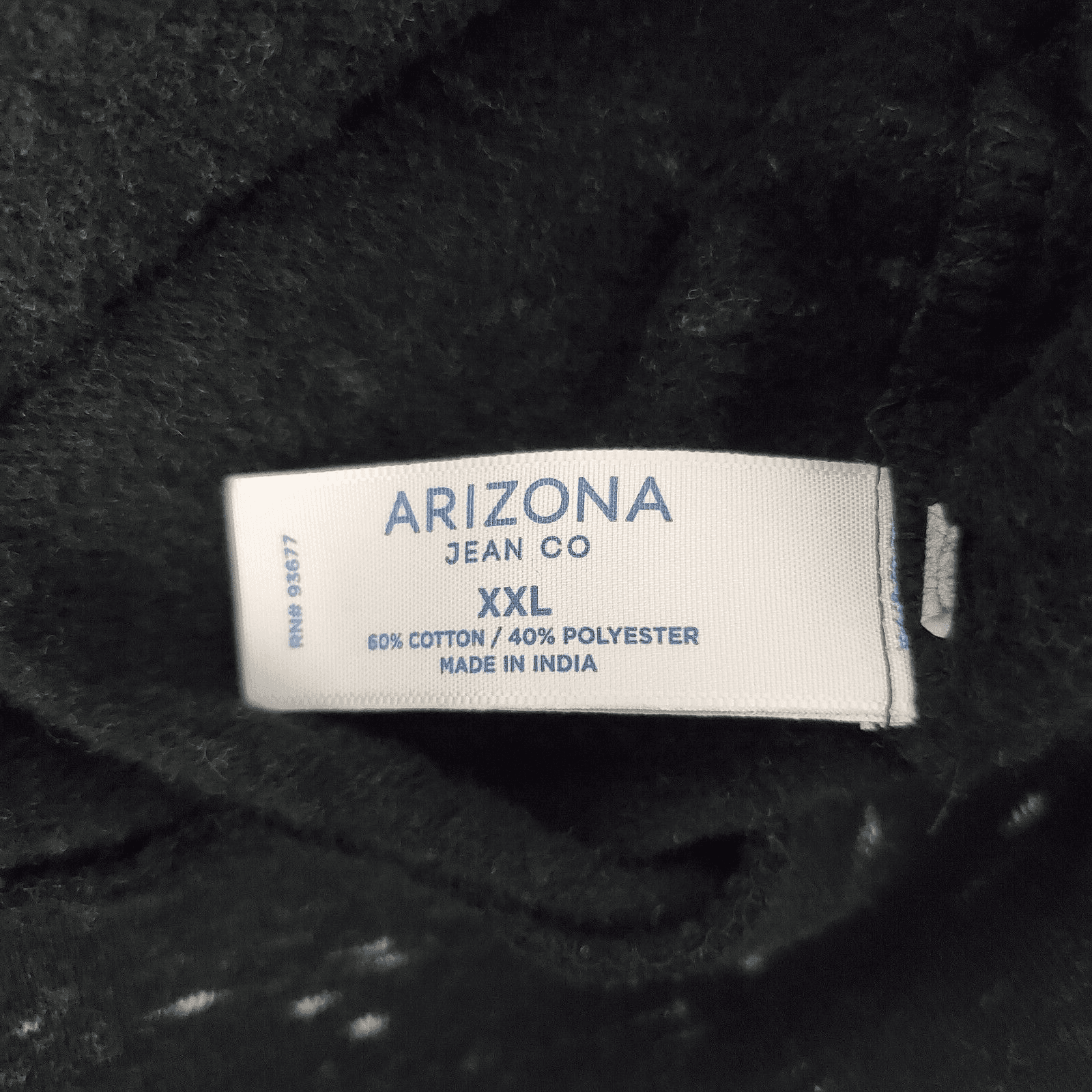 Arizona Jean Co Men’s Sweatshirt XXL Black White Speckled Pullover Crewneck - Thumbnail 5