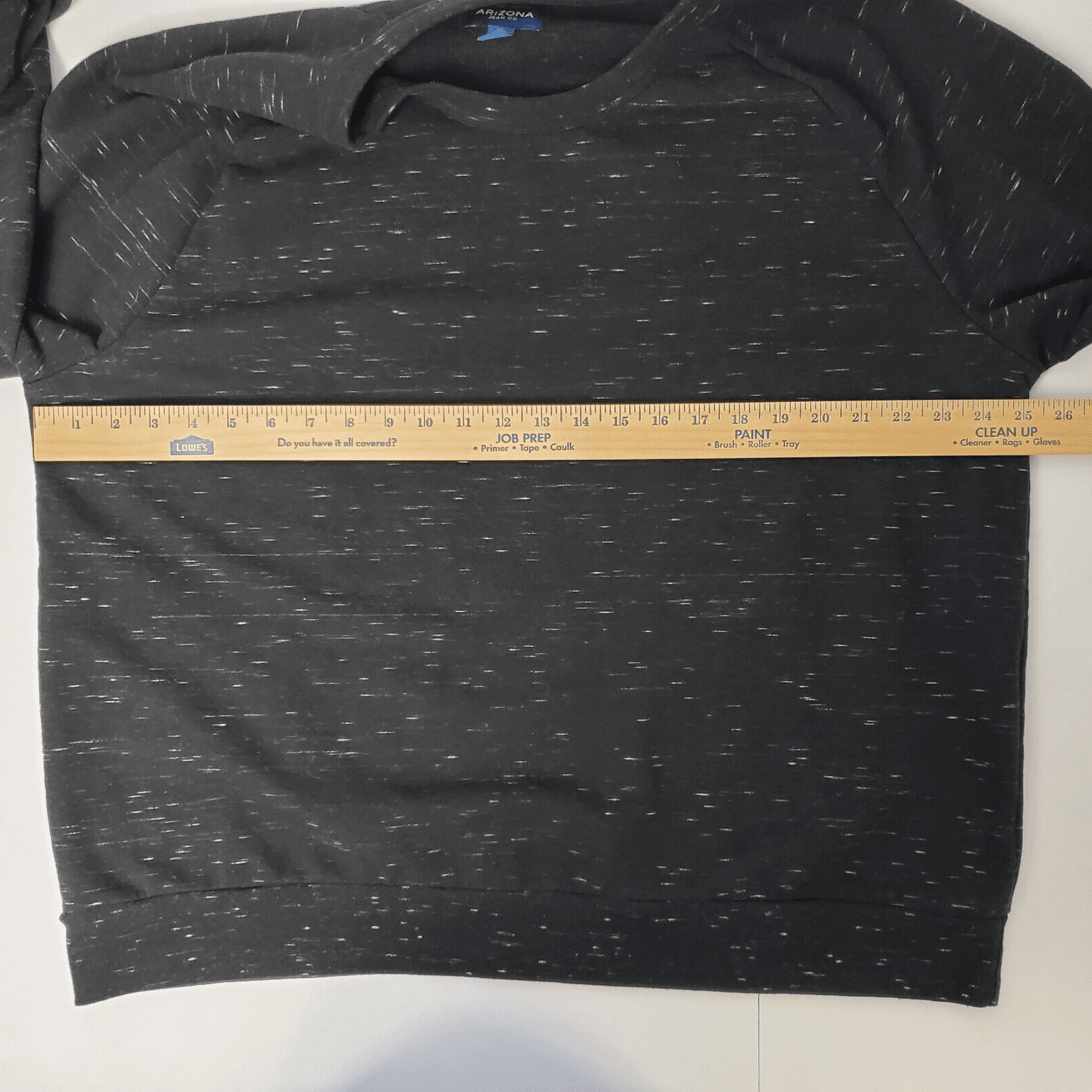 Arizona Jean Co Men’s Sweatshirt XXL Black White Speckled Pullover Crewneck - Thumbnail 7
