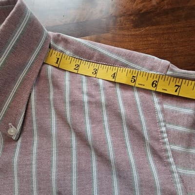 Manhattan Dress Shirt Men’s Size 16.5 32/33 Long Sleeve Pocket Classic Business - Thumbnail 13