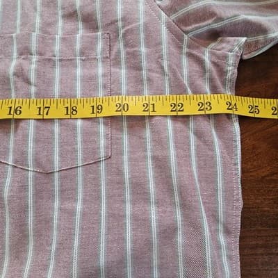 Manhattan Dress Shirt Men’s Size 16.5 32/33 Long Sleeve Pocket Classic Business - Thumbnail 8