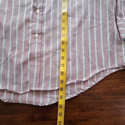Manhattan Dress Shirt Men’s Size 16.5 32/33 Long Sleeve Pocket Classic Business - Thumbnail 14