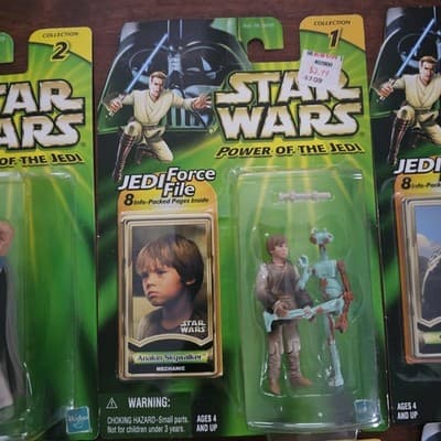 Star Wars POTF2 Kenner Figure Lot/8, 2000 Sealed Tessek Anakin Saesee Tiin Sabe - Thumbnail 5