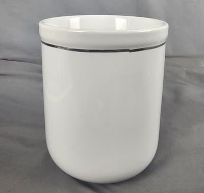 ROYAL KENT Poland Daisies Bucket Utensil Holder Deep Dish CIRCA 1990 - Thumbnail 3