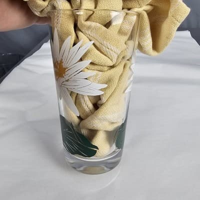 Vintage Boscul Peanut Butter 5" Glass Water Lily Mrs. J. H Pring - Thumbnail 5