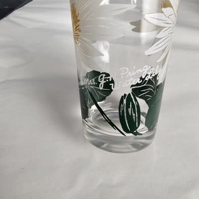 Vintage Boscul Peanut Butter 5" Glass Water Lily Mrs. J. H Pring - Thumbnail 8