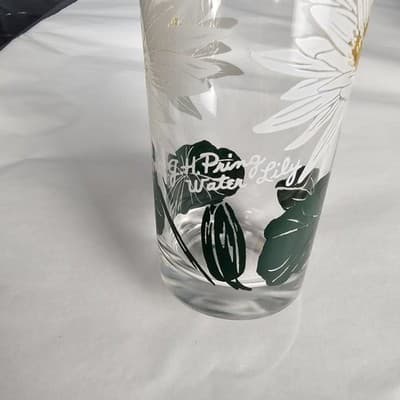Vintage Boscul Peanut Butter 5" Glass Water Lily Mrs. J. H Pring - Thumbnail 9