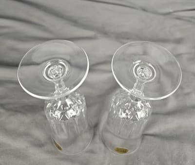 2 Cristal D'Arques-Durand Versailles Champagne glass Wedding toasting flutes - Thumbnail 7