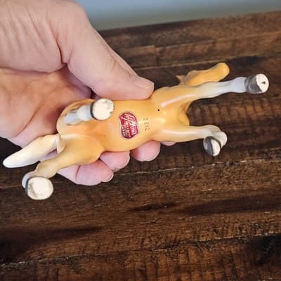 Vintage Lefton Palomino Foal Horse w White Socks 4.5 Tall Porcelain #2212 - Thumbnail 7