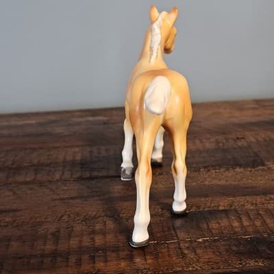 Vintage Lefton Palomino Foal Horse w White Socks 4.5 Tall Porcelain #2212 - Thumbnail 6