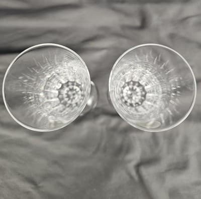 2 Cristal D'Arques-Durand Versailles Champagne glass Wedding toasting flutes - Thumbnail 5