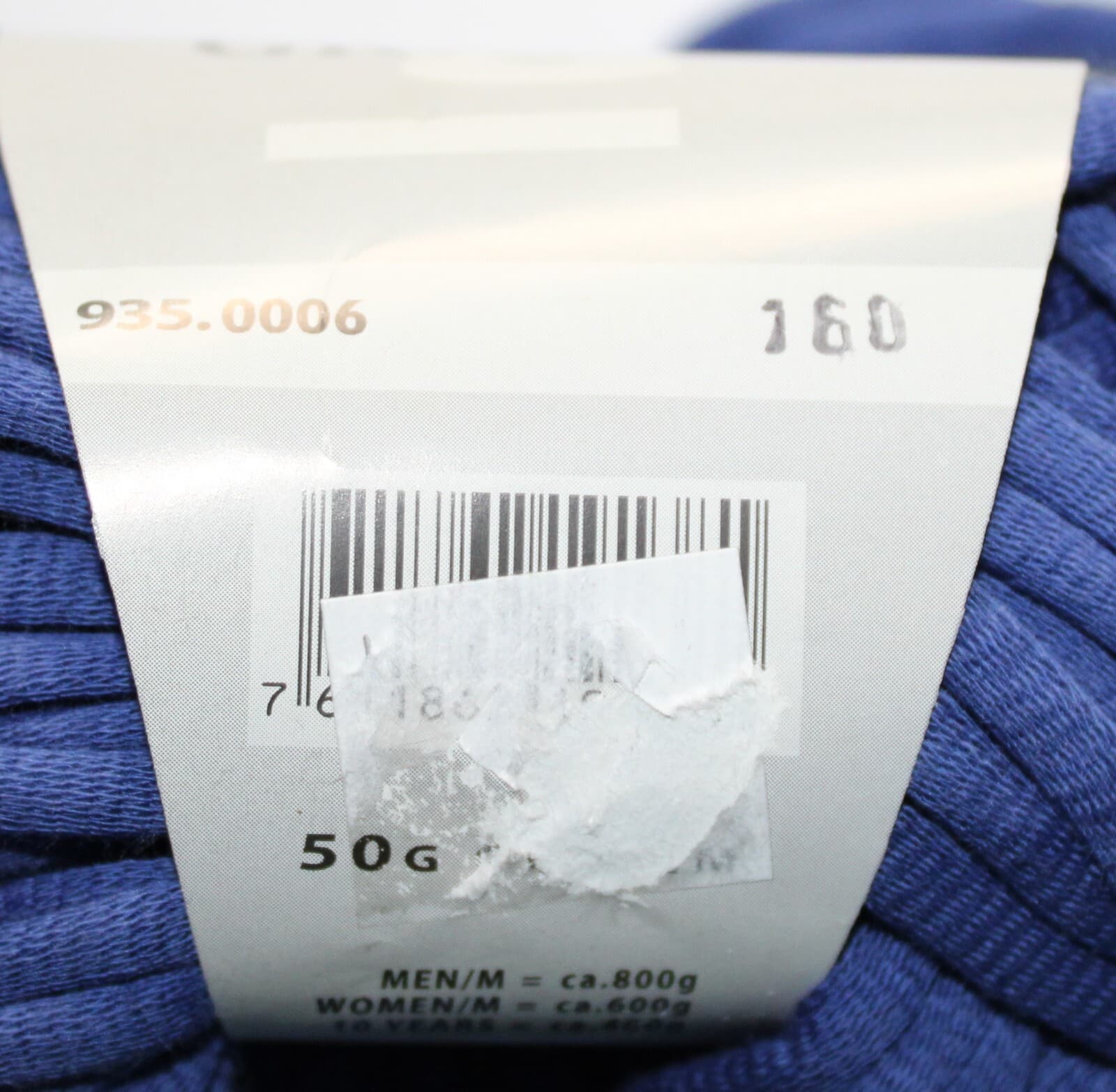 Lang Yarns Grande 100% Cotton Col 935.0006 Blue 50g 62m - Thumbnail 3