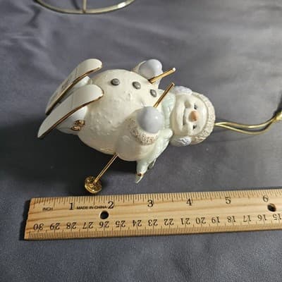 Lenox Skiing Snowman Ornament 5" Tall Handcrafted - Thumbnail 6
