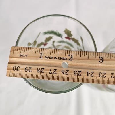 Vintage Royal Norfolk Holly Berry Christmas Holiday Drinking Glasses set of 2 - Thumbnail 6