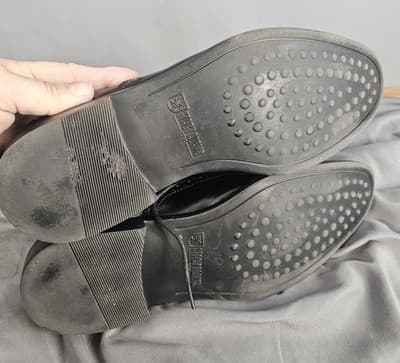 Stacy Adams Shoes Men's Size 10.5 M Black Patent Leather Oxford Lace Up - Thumbnail 5