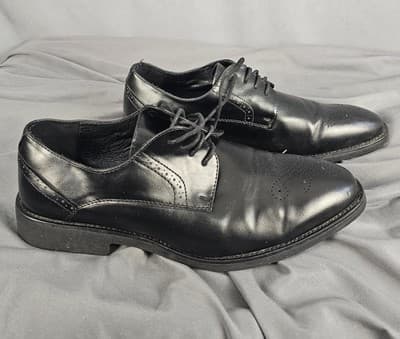 Golaiman Mens Black Shoes Size 10.5 G1201 Dress Work - Thumbnail 4