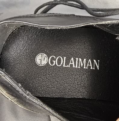 Golaiman Mens Black Shoes Size 10.5 G1201 Dress Work - Thumbnail 8