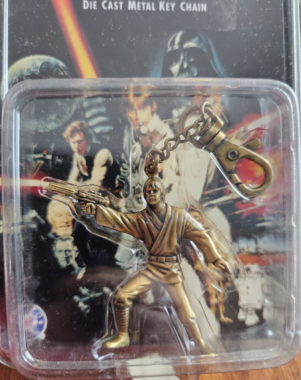 Star Wars Luke Skywalker Die Cast Metal Keychain Placo Toys 1996 New Sealed FS - Thumbnail 2