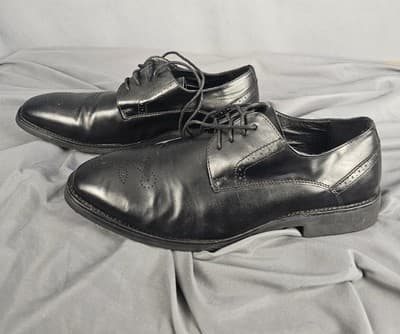Golaiman Mens Black Shoes Size 10.5 G1201 Dress Work - Thumbnail 2