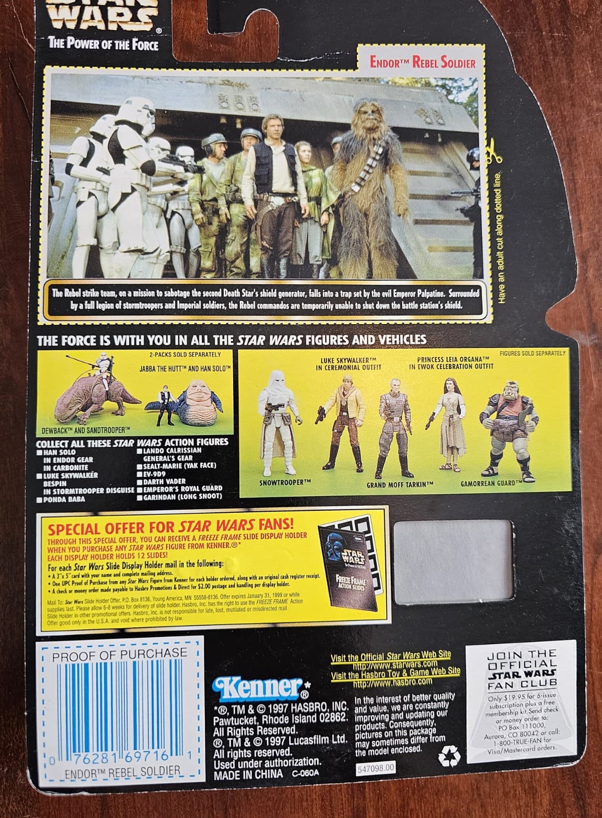 Star Wars POTF Freeze Frame Endor Rebel Soldier Action Figure Free Shipping NIB - Thumbnail 2